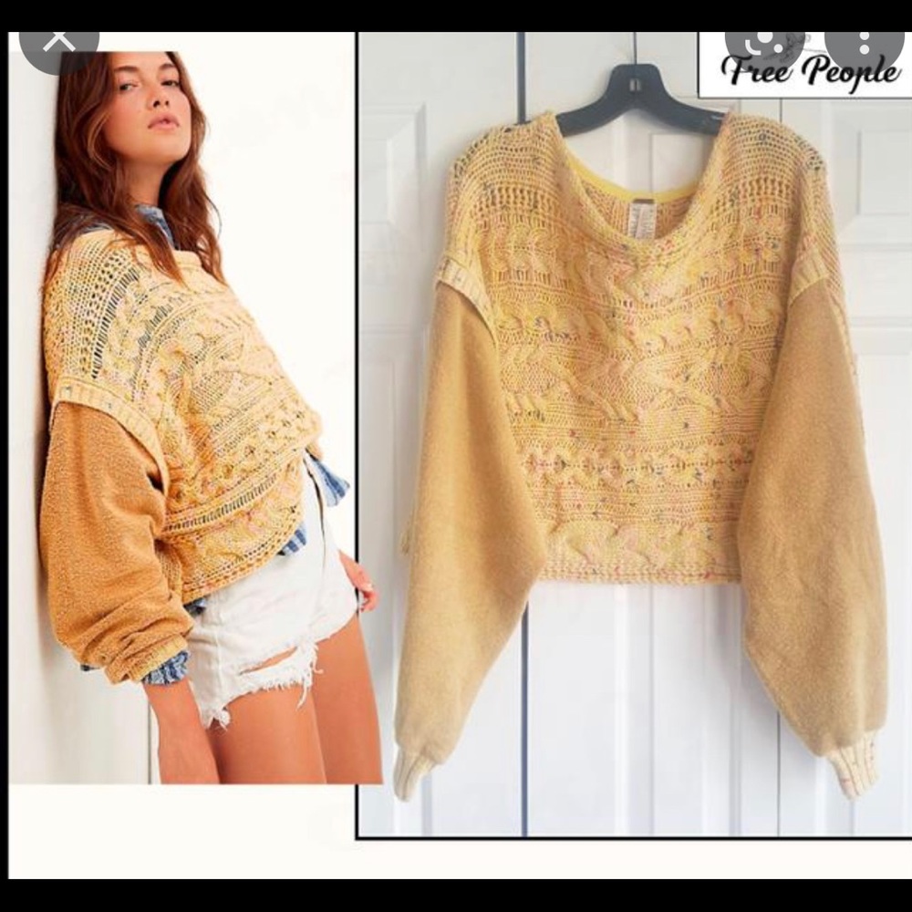 NWOT Free People Honeycomb Sweater XS - Picture 2 of 7